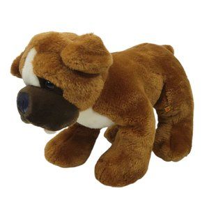 Build A Bear Workshop Boxer Bulldog Plush 14" Stuffed Animal Toy Brown White BAB